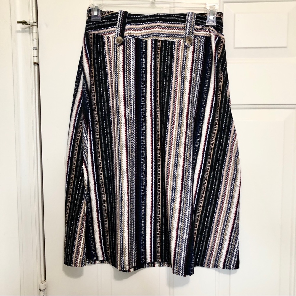 Robert Louis Stripe Vintage Long womens Skirt